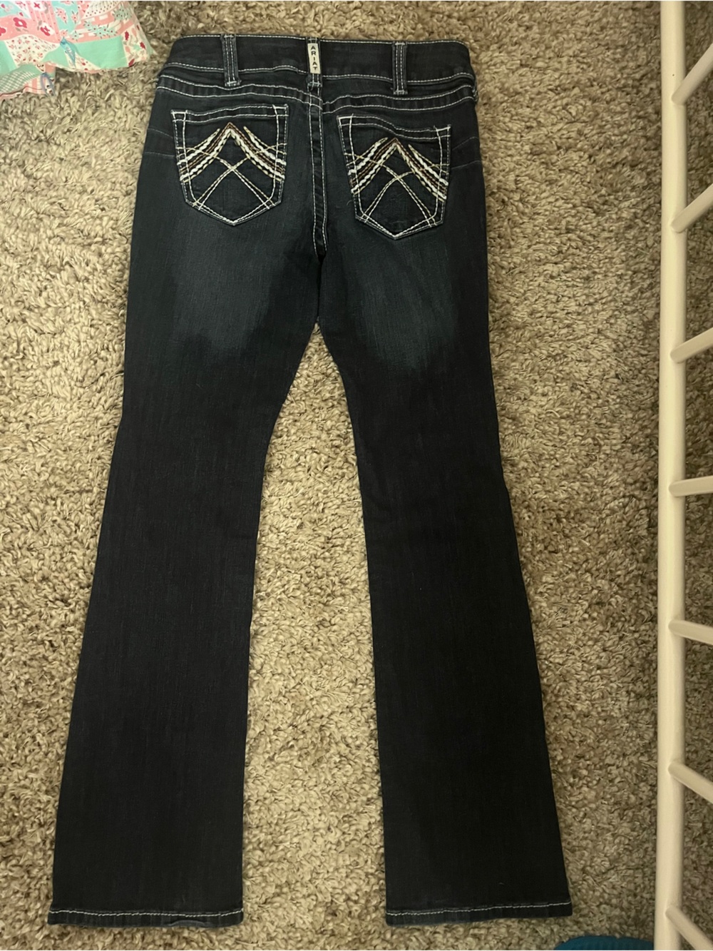 Ariat low rise Bootcut Jeans with Contrast Pocket Stitching 29R